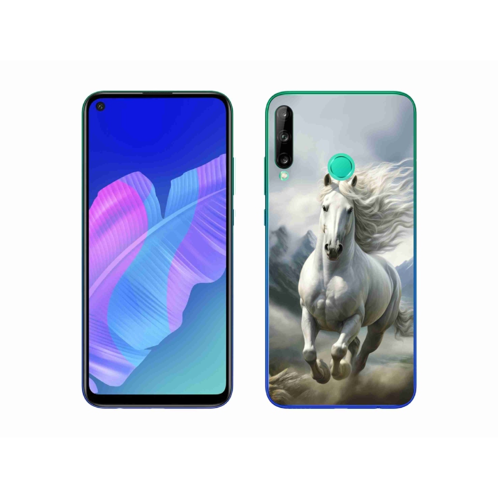 Gelový kryt mmCase na Huawei P40 Lite E - běžící bílý kůň 3