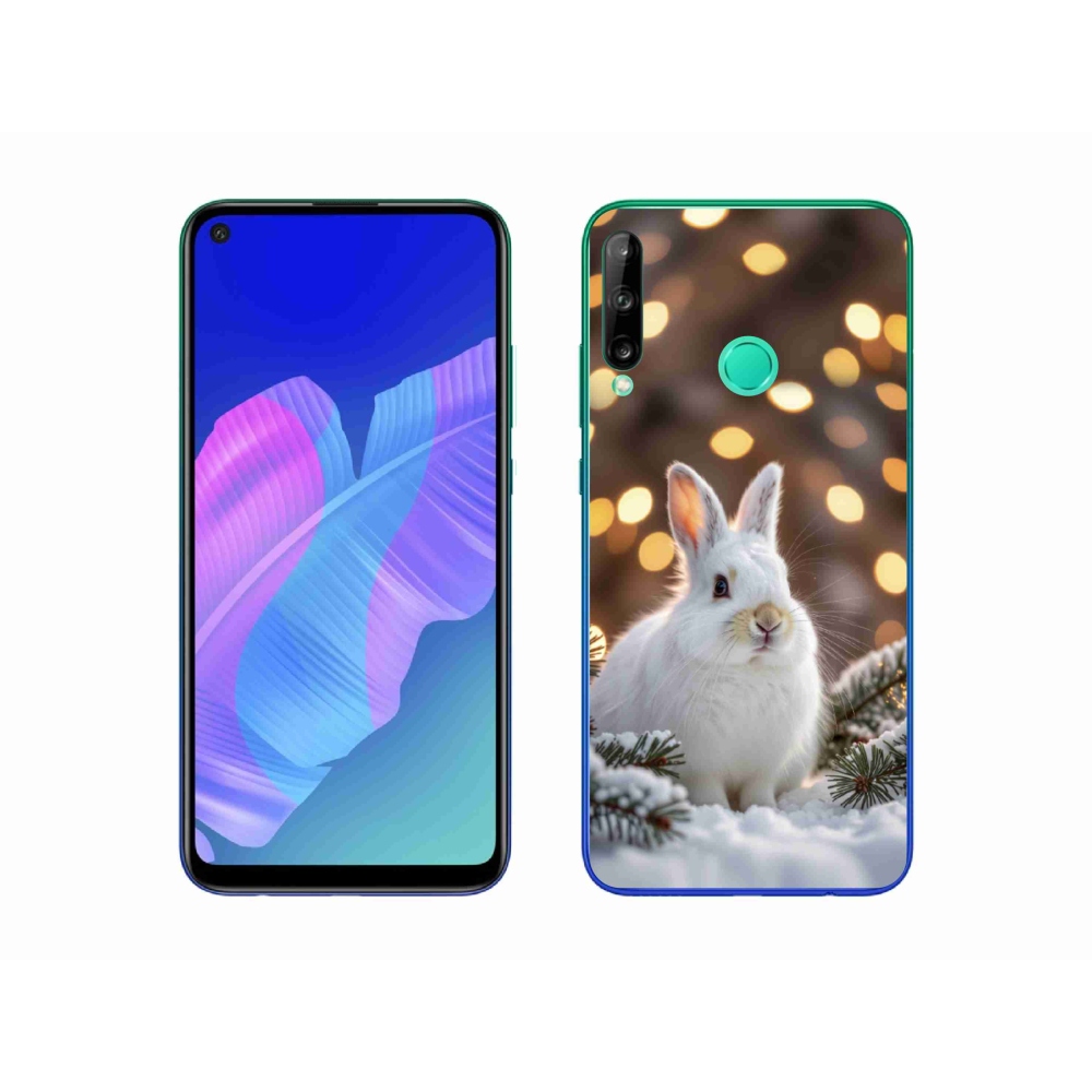 Gelový kryt mmCase na Huawei P40 Lite E - bílý zajíc