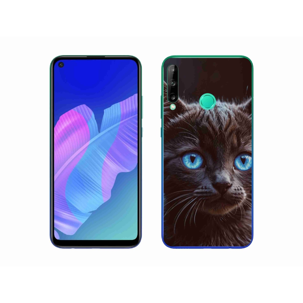 Gelový kryt mmCase na Huawei P40 Lite E - černé kotě 2