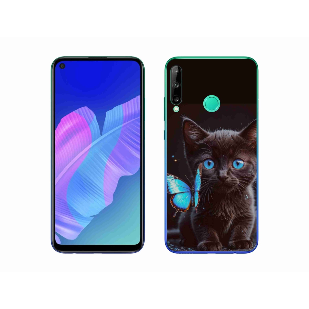 Gelový kryt mmCase na Huawei P40 Lite E - černé kotě 3