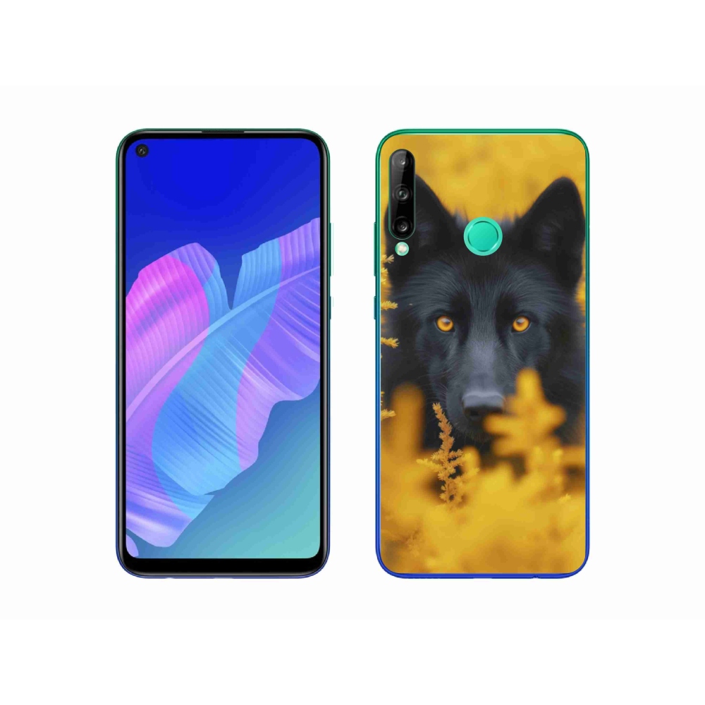 Gelový kryt mmCase na Huawei P40 Lite E - černý vlk 2
