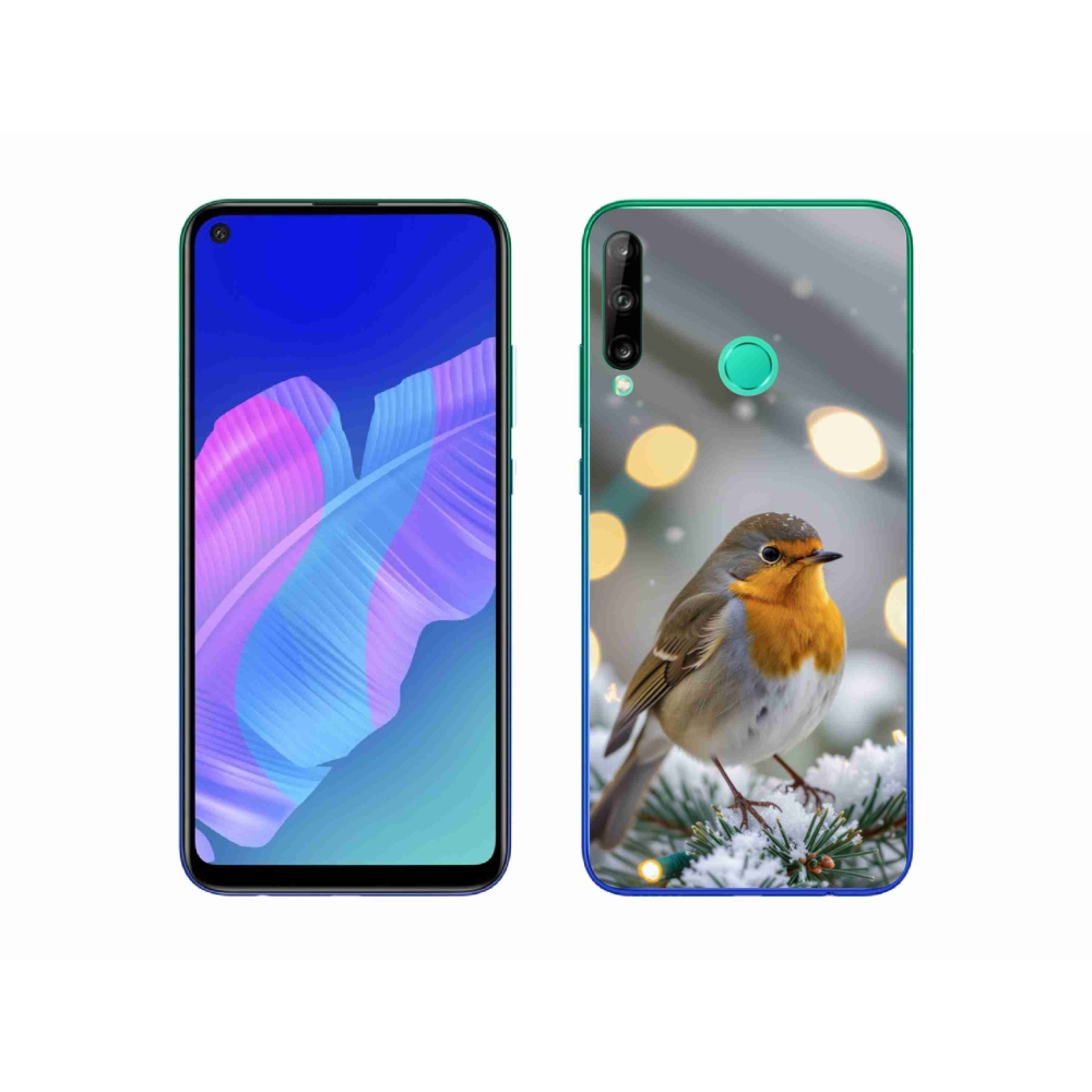 Gelový kryt mmCase na Huawei P40 Lite E - červenka v zimě