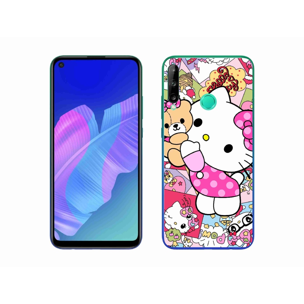 Gelový kryt mmCase na Huawei P40 Lite E - cute kitty