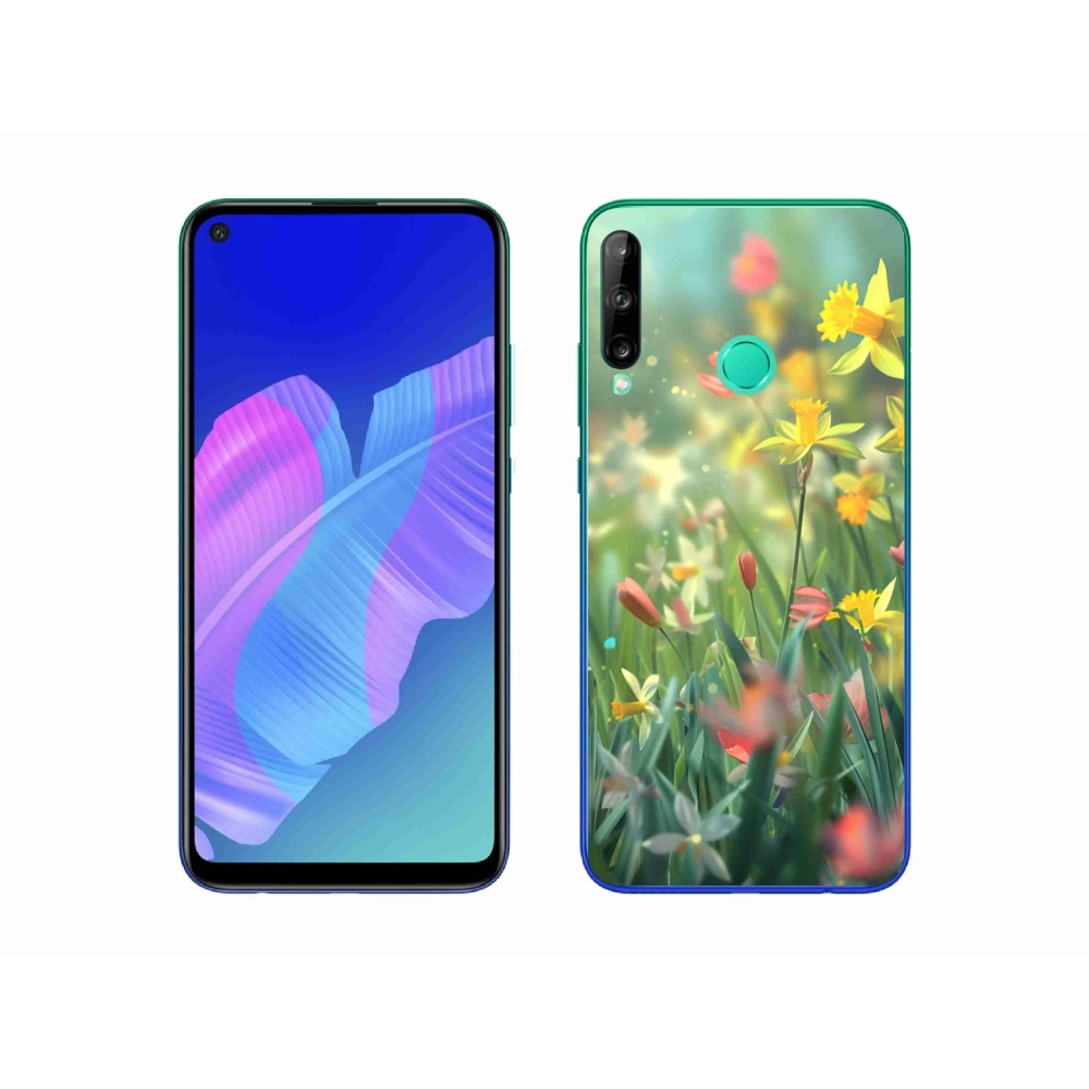 Gelový kryt mmCase na Huawei P40 Lite E - jarní květy