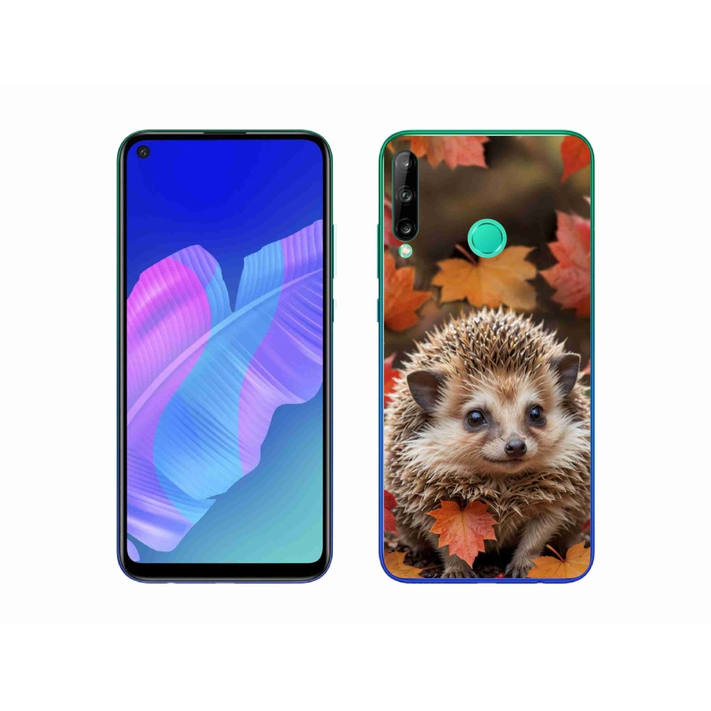 Gelový kryt mmCase na Huawei P40 Lite E - ježek v listí