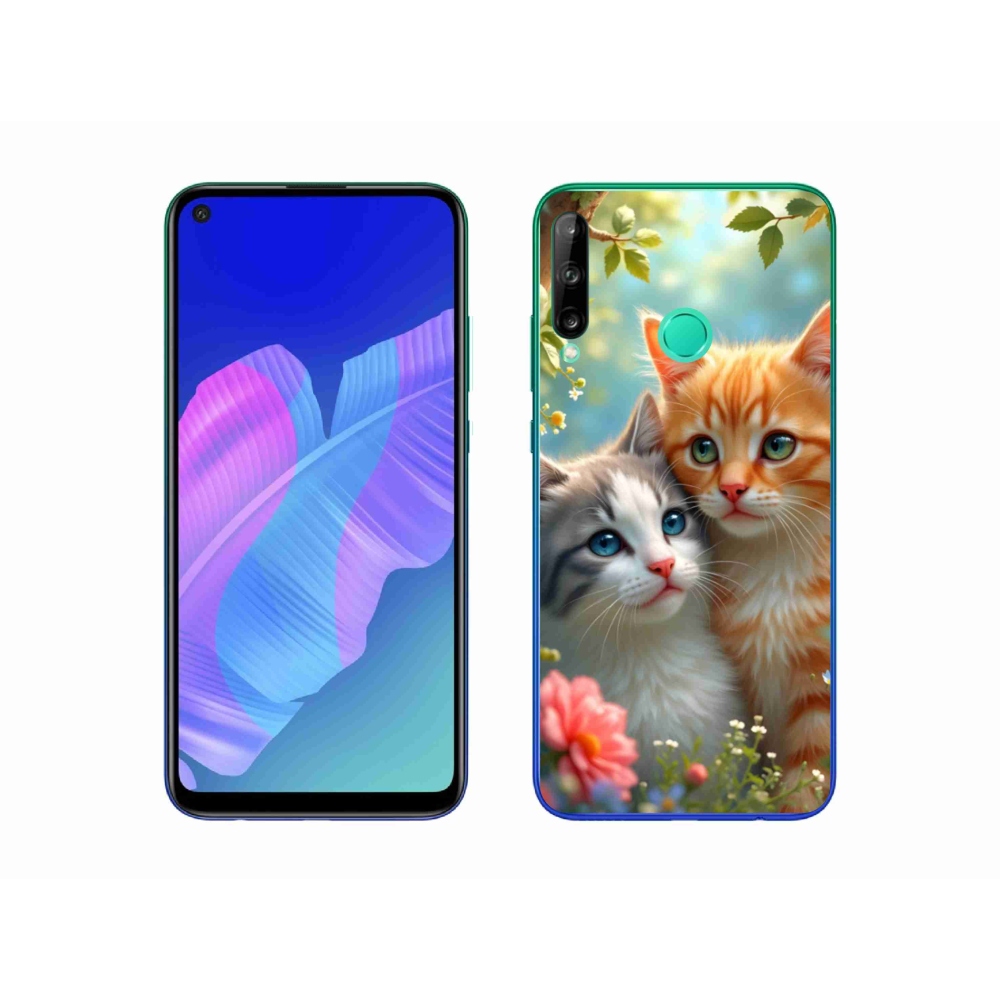 Gelový kryt mmCase na Huawei P40 Lite E - kočičí láska 2