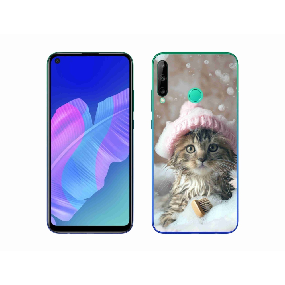 Gelový kryt mmCase na Huawei P40 Lite E - kotě a koupel