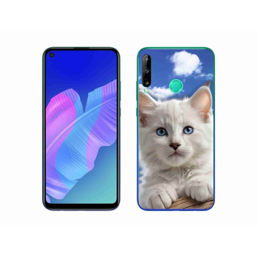 Gelový kryt mmCase na Huawei P40 Lite E - kotě a oblaka