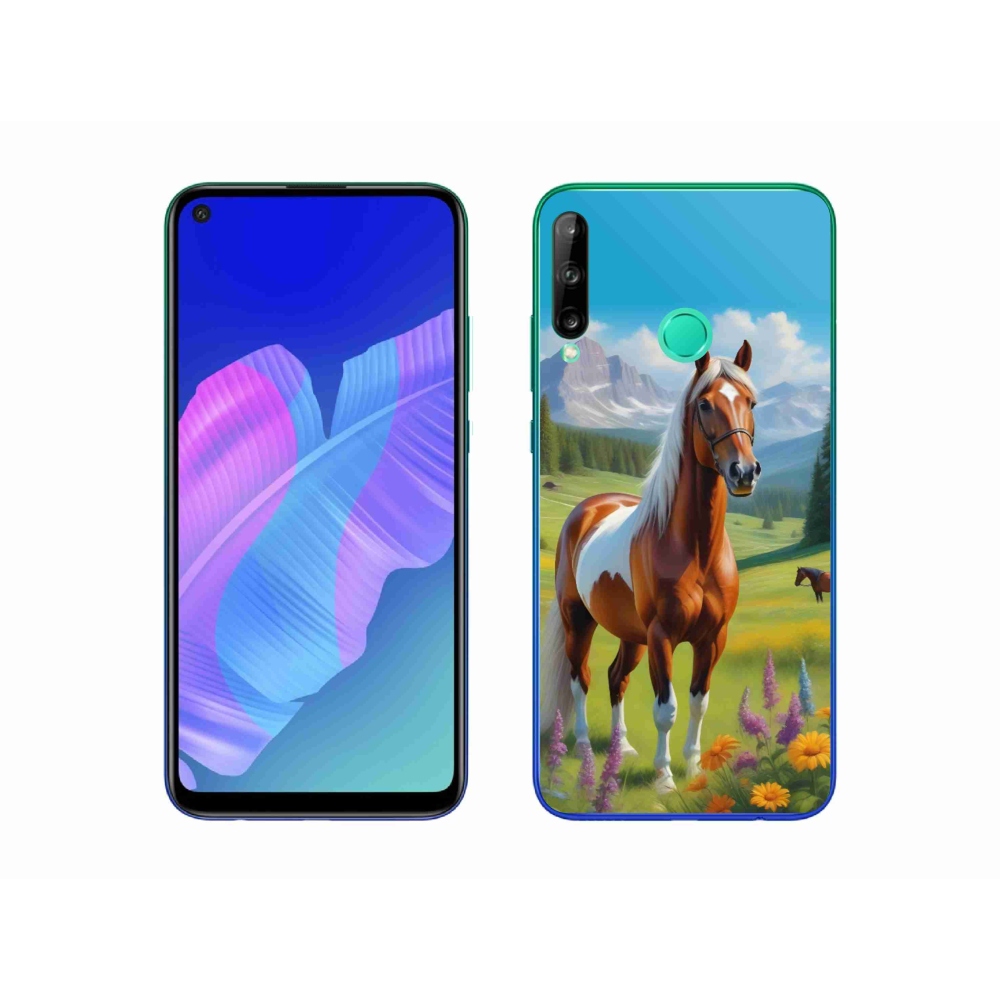 Gelový kryt mmCase na Huawei P40 Lite E - kůň na louce