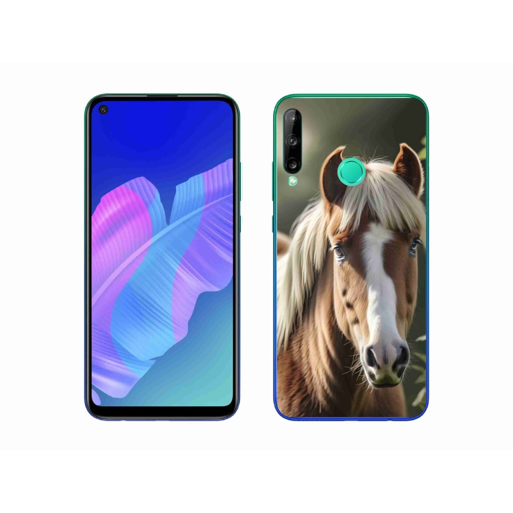Gelový kryt mmCase na Huawei P40 Lite E - kůň se světlou hřívou