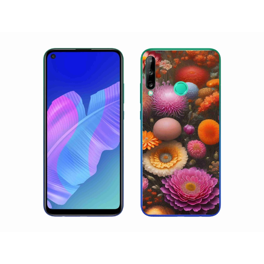 Gelový kryt mmCase na Huawei P40 Lite E - květinová kompozice