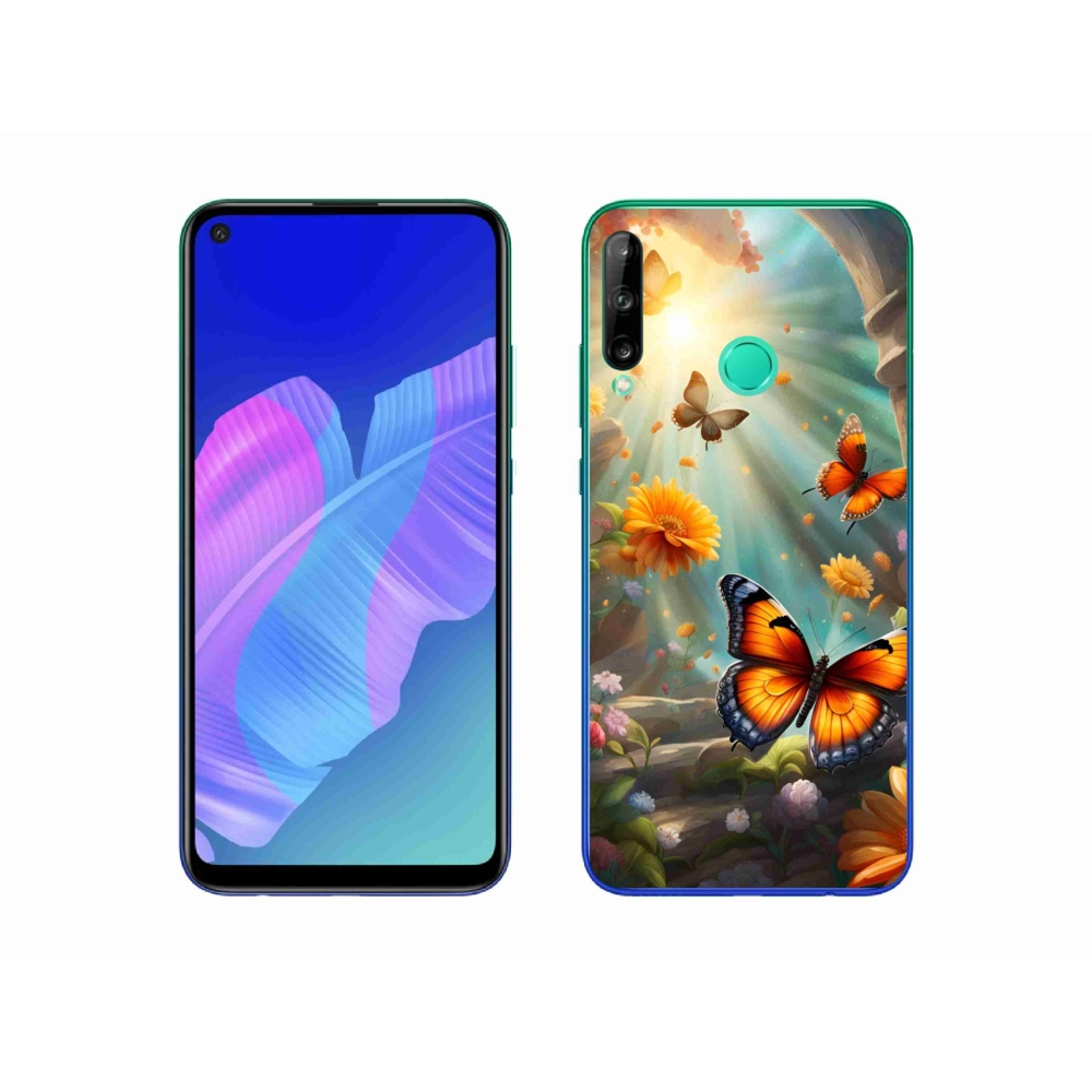 Gelový kryt mmCase na Huawei P40 Lite E - motýlí zahrada 2