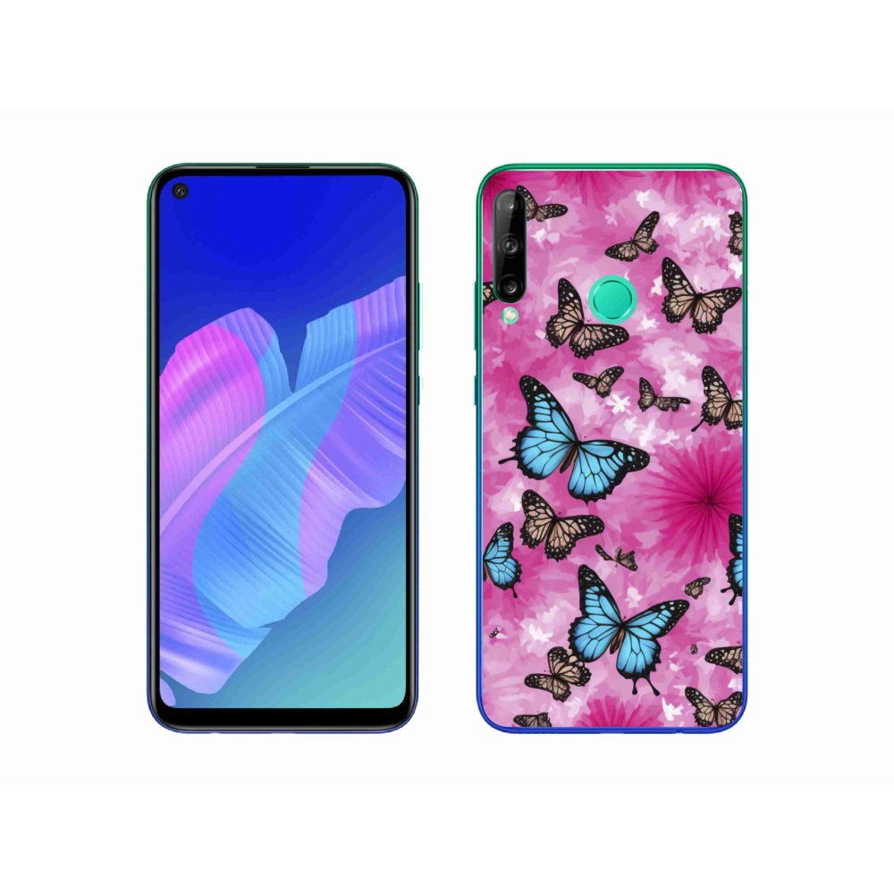 Gelový kryt mmCase na Huawei P40 Lite E - motýlí zahrada