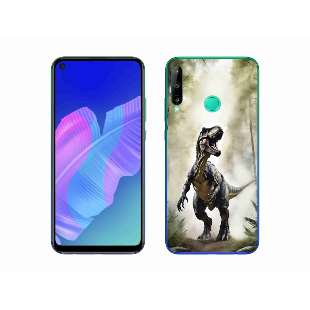 Gelový kryt mmCase na Huawei P40 Lite E - naštvaný T-Rex