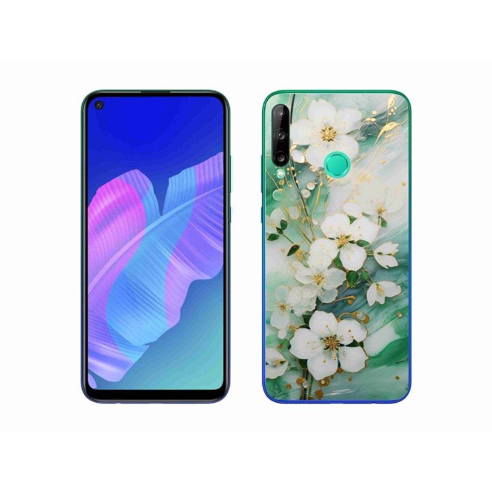 Gelový kryt mmCase na Huawei P40 Lite E - něžné květy