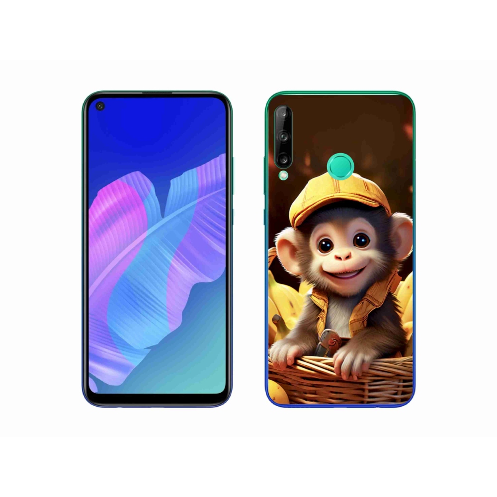 Gelový kryt mmCase na Huawei P40 Lite E - opice v košíku