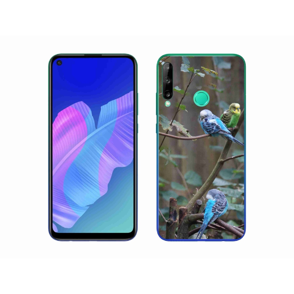 Gelový kryt mmCase na Huawei P40 Lite E - papoušci na větvi