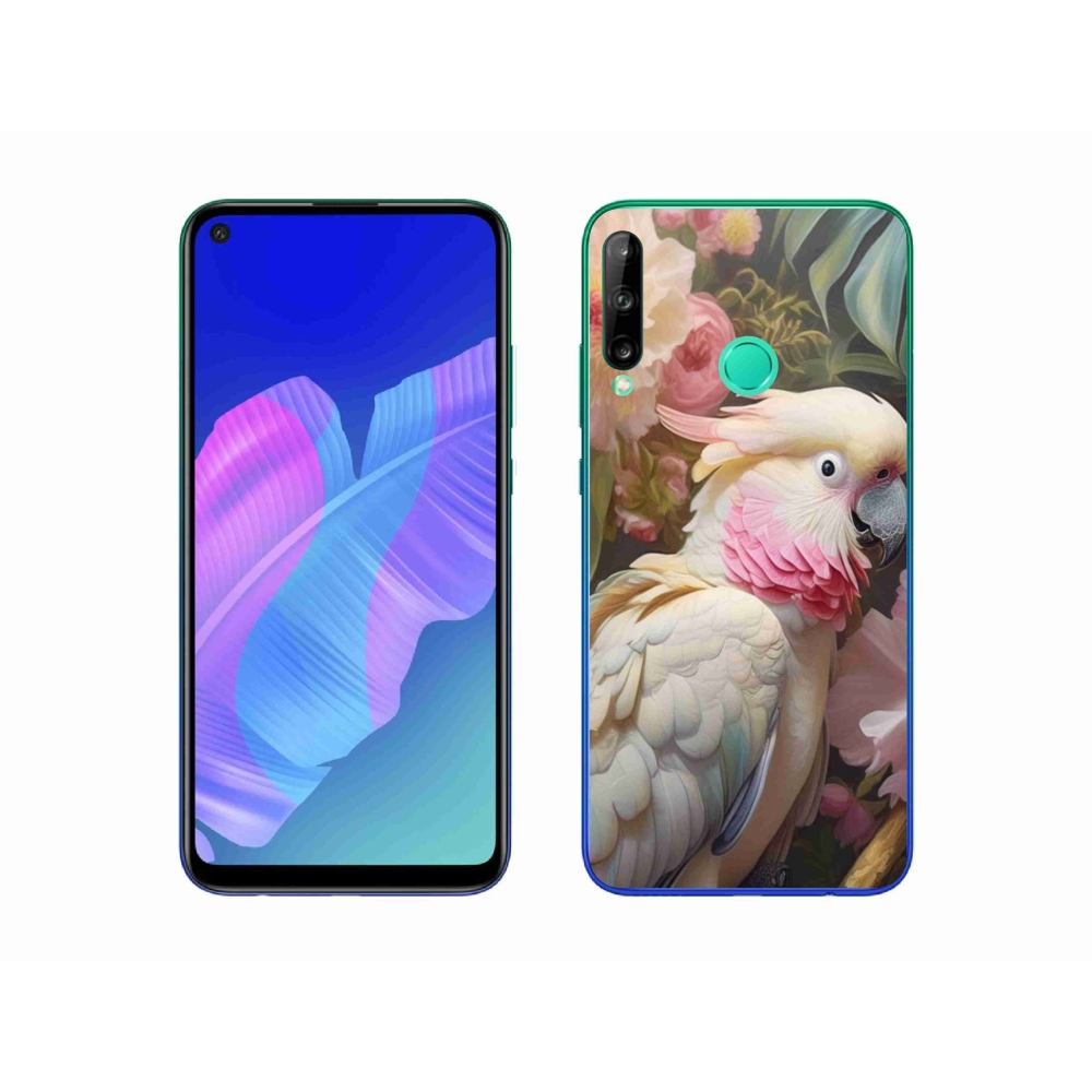 Gelový kryt mmCase na Huawei P40 Lite E - papoušek kakadu růžový 2