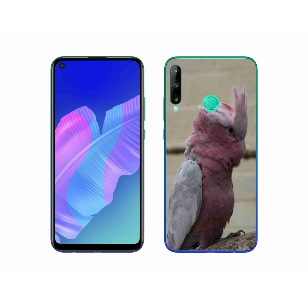 Gelový kryt mmCase na Huawei P40 Lite E - papoušek kakadu růžový