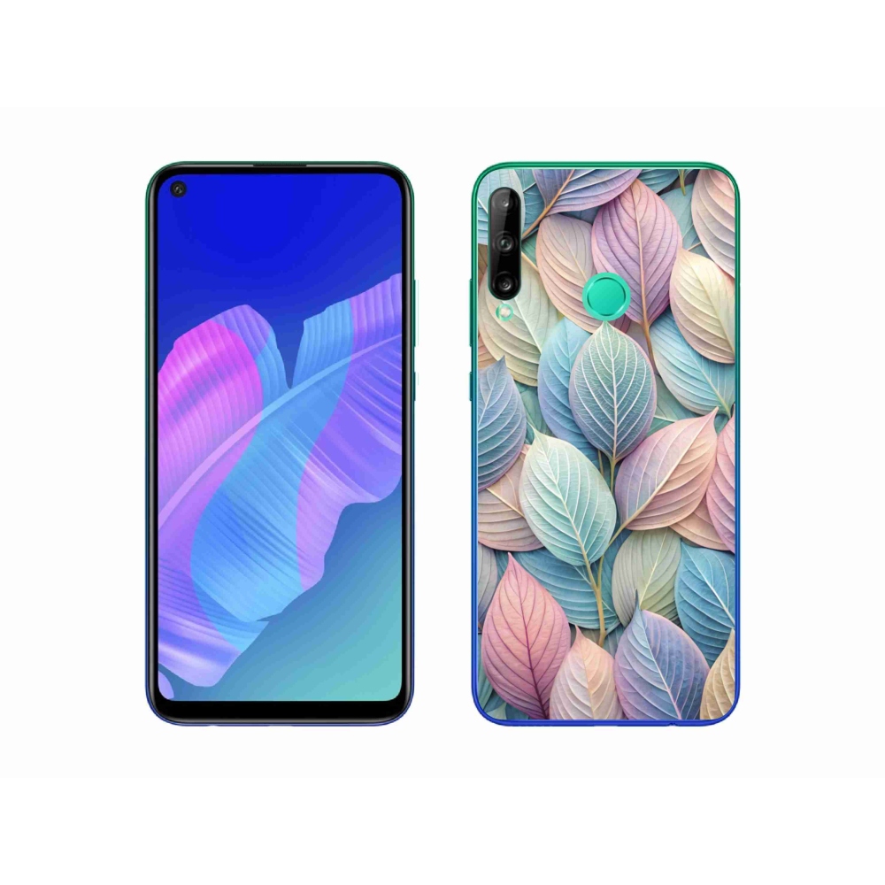 Gelový kryt mmCase na Huawei P40 Lite E - pastelové listy