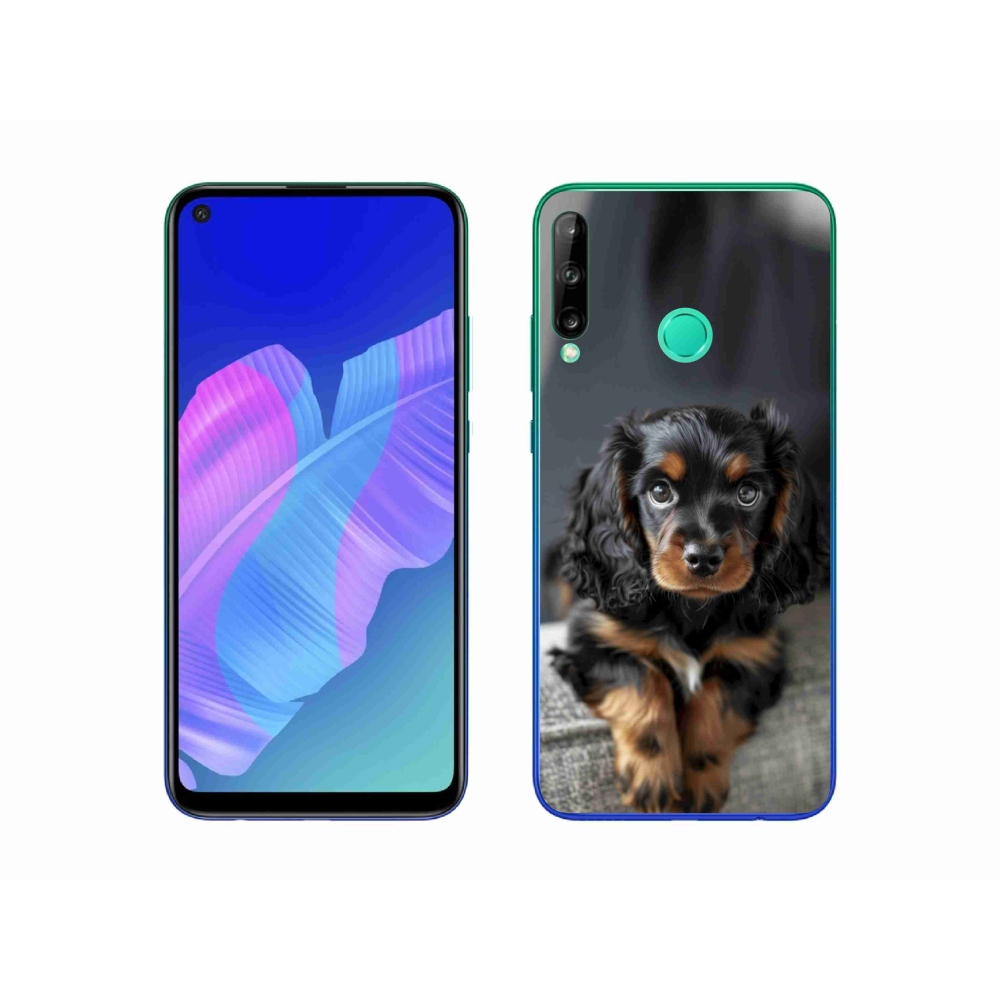 Gelový kryt mmCase na Huawei P40 Lite E - roztomilý dlouhosrstý jezevčík
