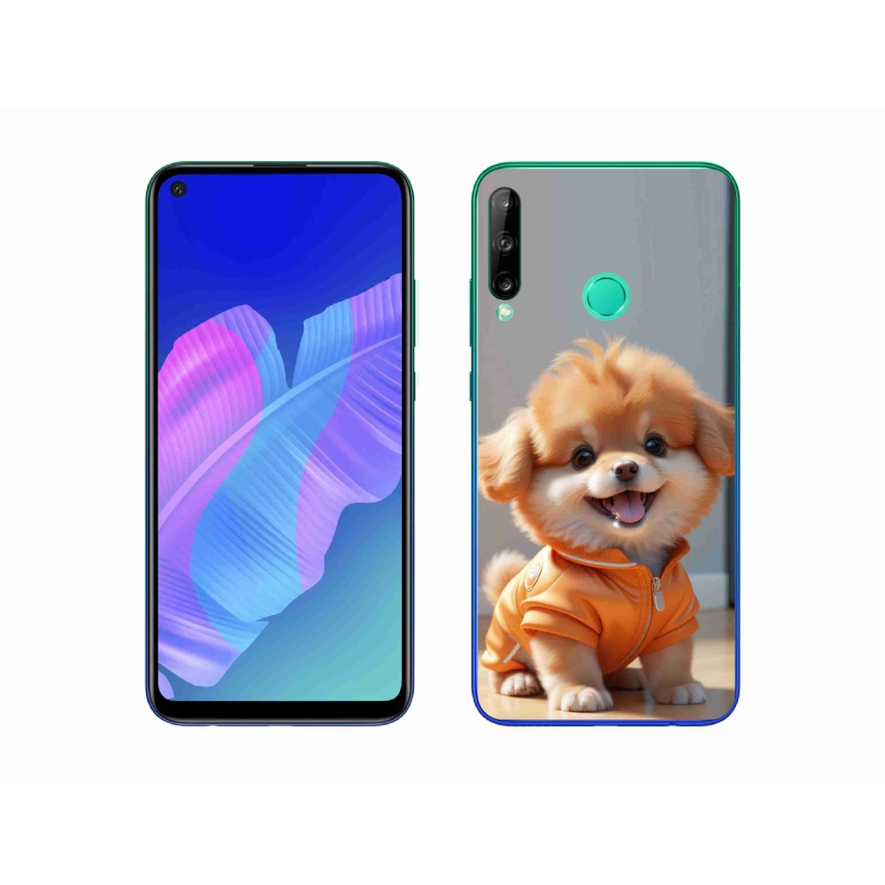 Gelový kryt mmCase na Huawei P40 Lite E - roztomilý pomeranian v mikině