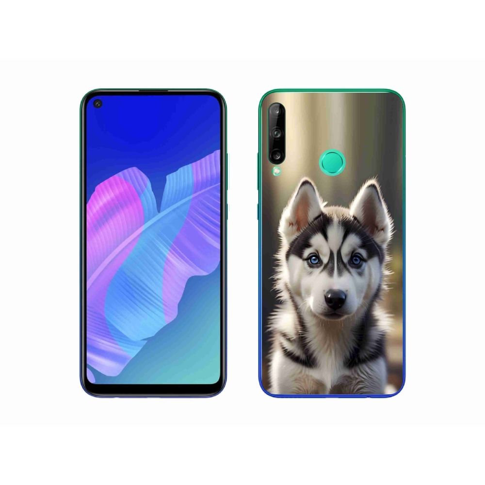 Gelový kryt mmCase na Huawei P40 Lite E - roztomilý sibiřský husky