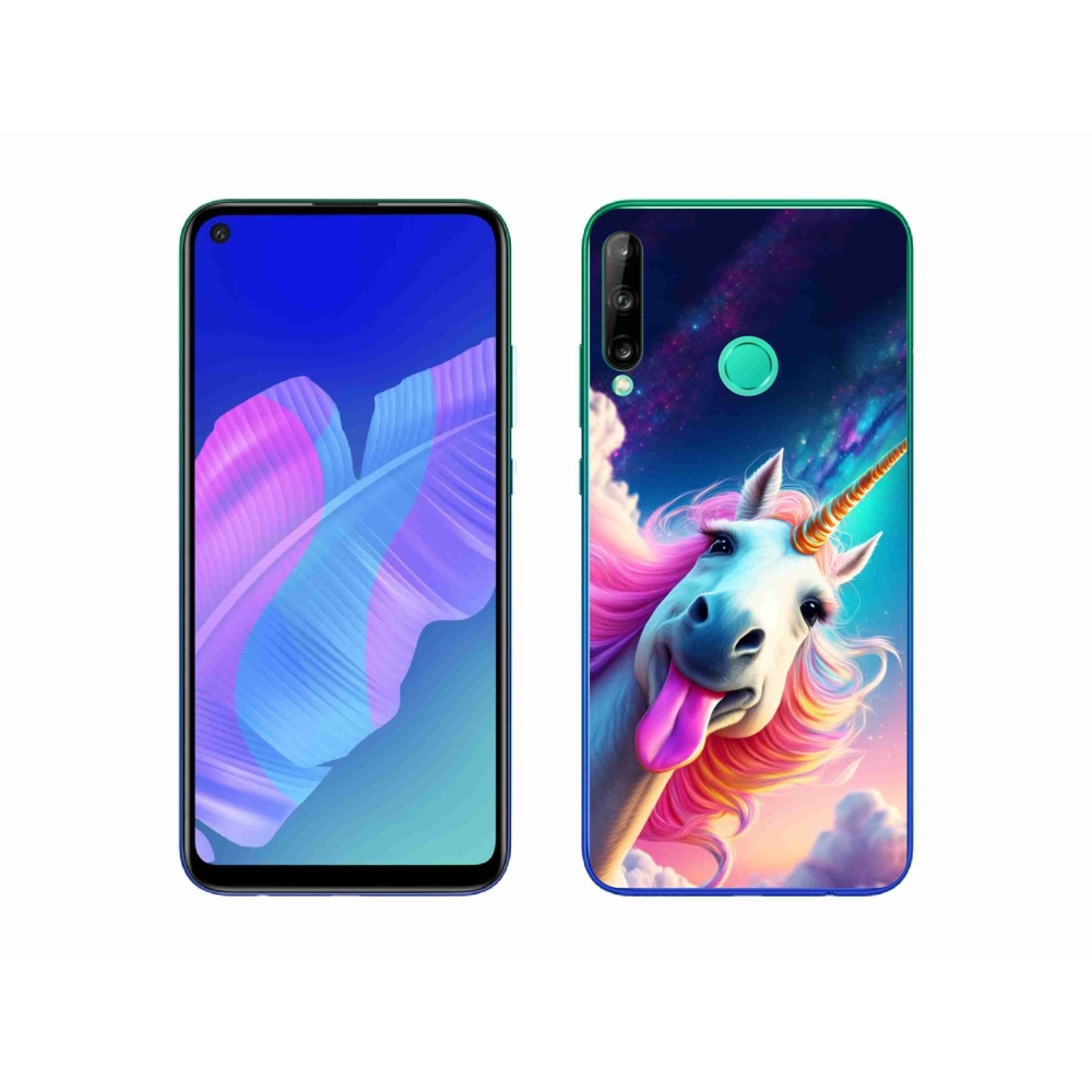 Gelový kryt mmCase na Huawei P40 Lite E - šílený jednorožec