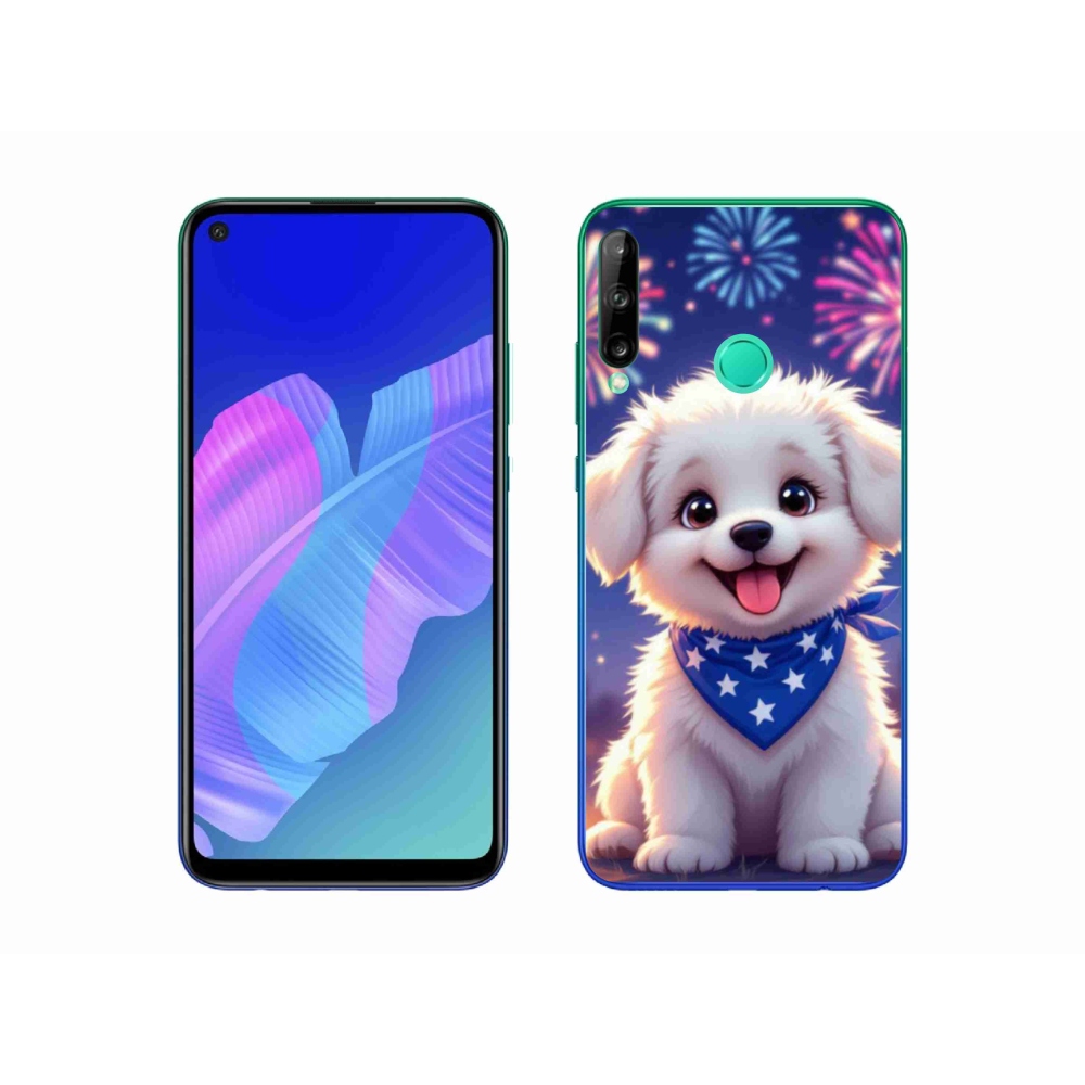 Gelový kryt mmCase na Huawei P40 Lite E - slavnostní štěně