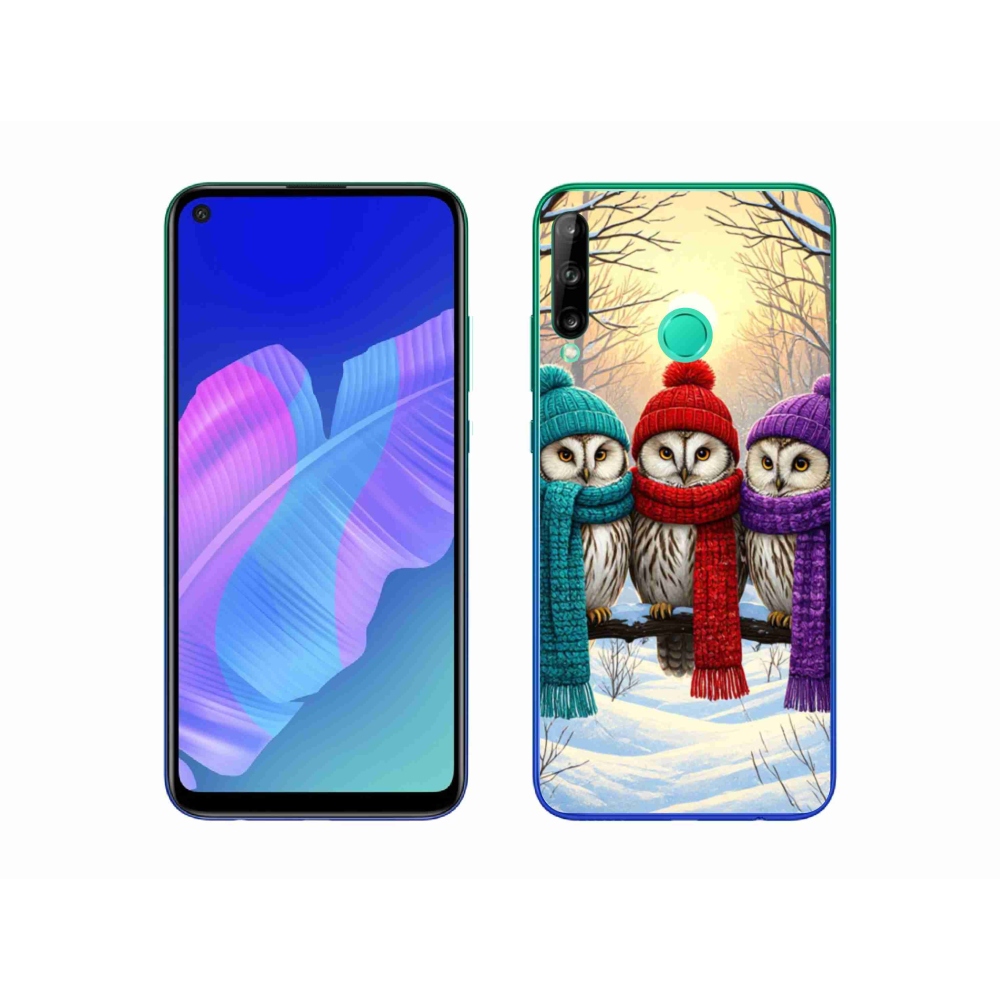 Gelový kryt mmCase na Huawei P40 Lite E - soví přátelé