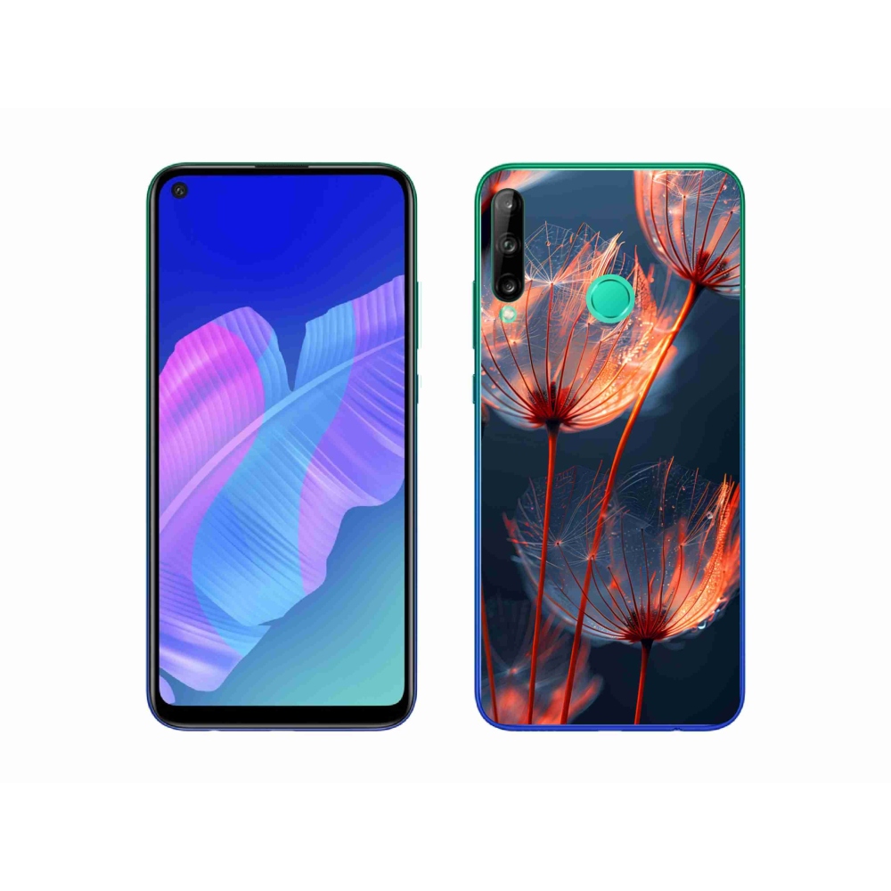 Gelový kryt mmCase na Huawei P40 Lite E - světélkující chmýří