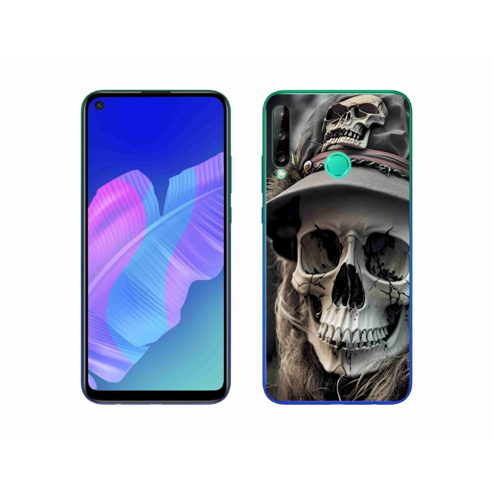 Gelový kryt mmCase na Huawei P40 Lite E - temná lebka