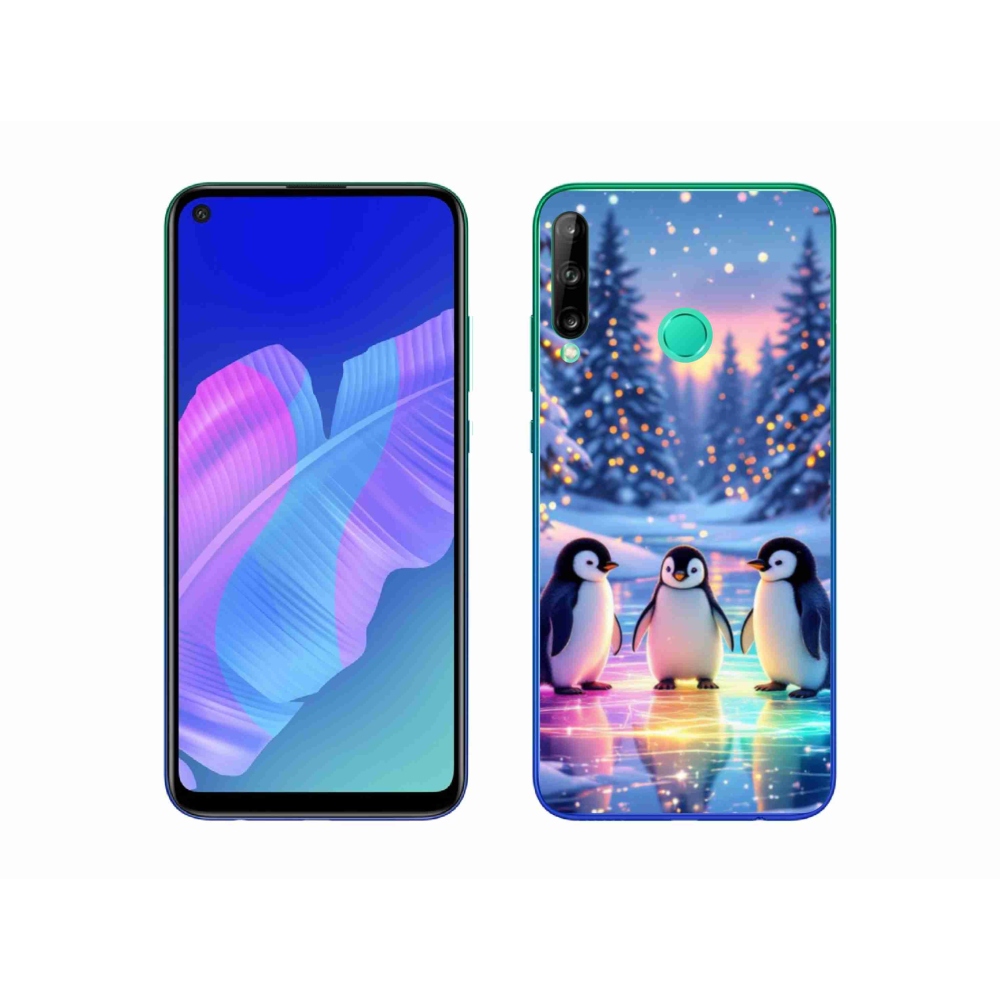 Gelový kryt mmCase na Huawei P40 Lite E - tučnáci