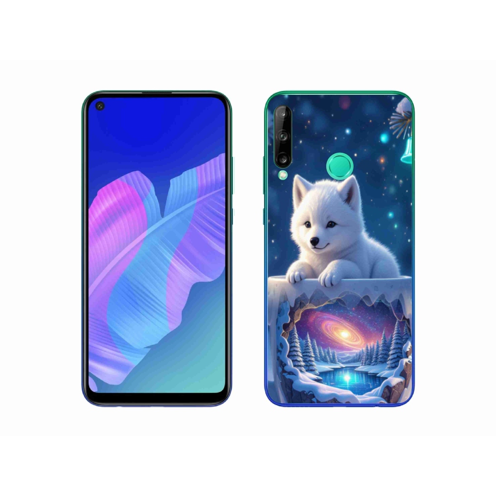 Gelový kryt mmCase na Huawei P40 Lite E - vánoční štěně
