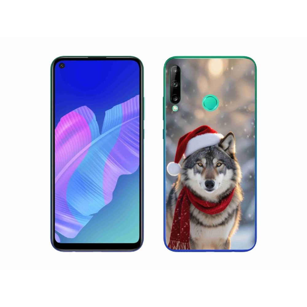Gelový kryt mmCase na Huawei P40 Lite E - vánoční vlk