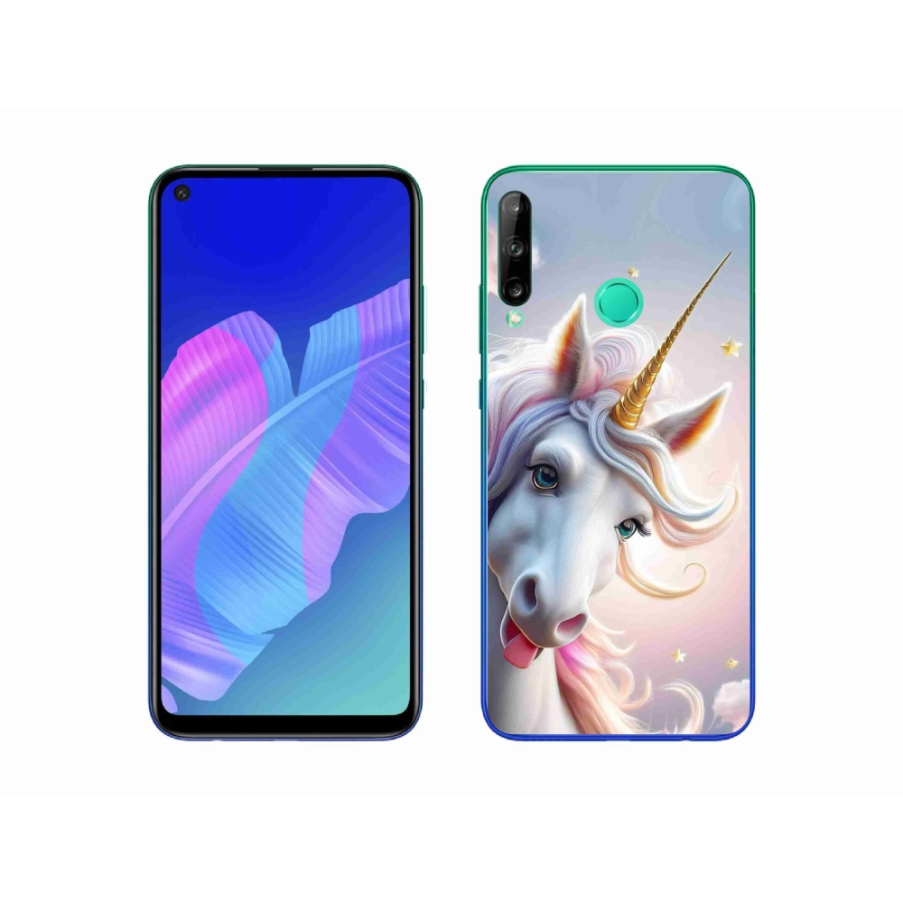 Gelový kryt mmCase na Huawei P40 Lite E - veselý jednorožec