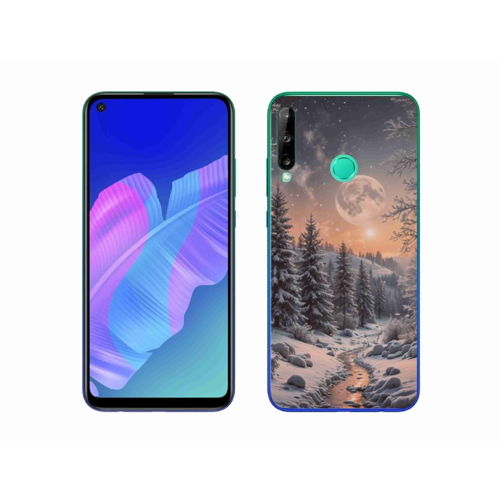 Gelový kryt mmCase na Huawei P40 Lite E - zimní krajina 2
