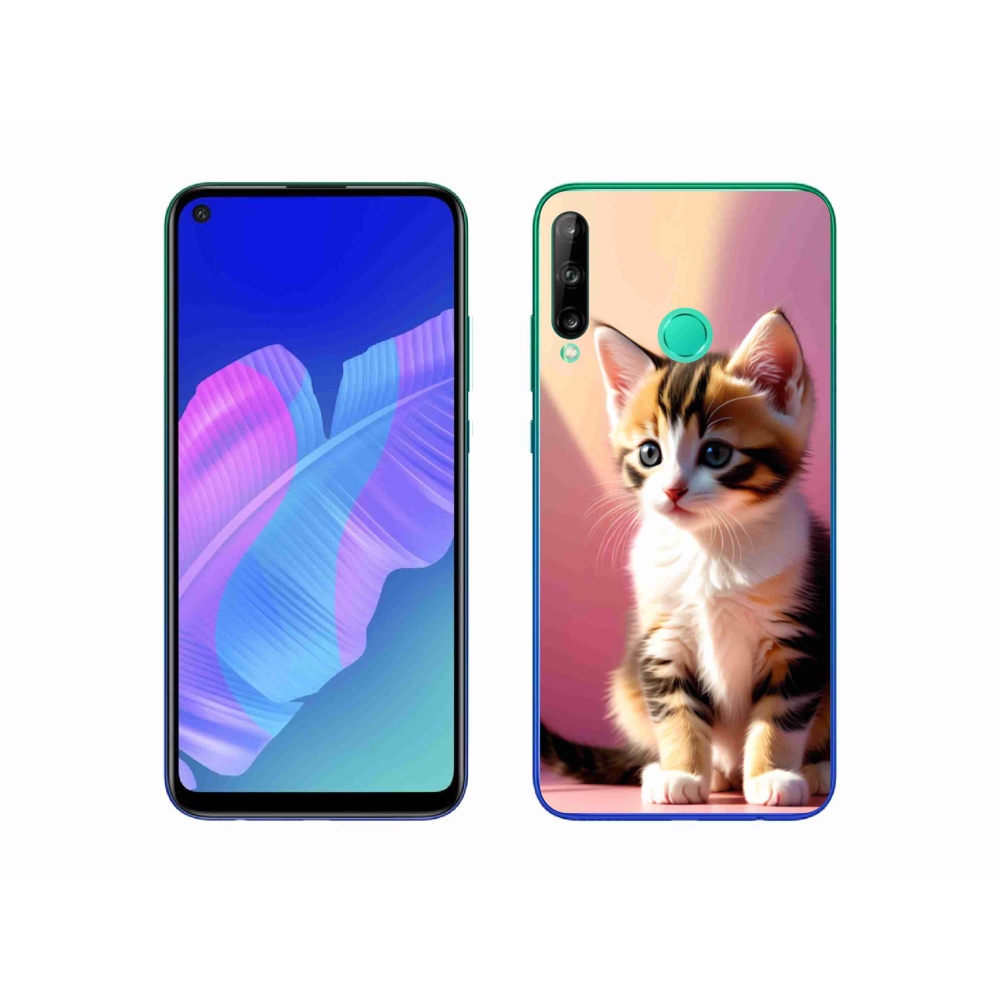 Gelový kryt mmCase na Huawei P40 Lite E - zvědavé kotě 2