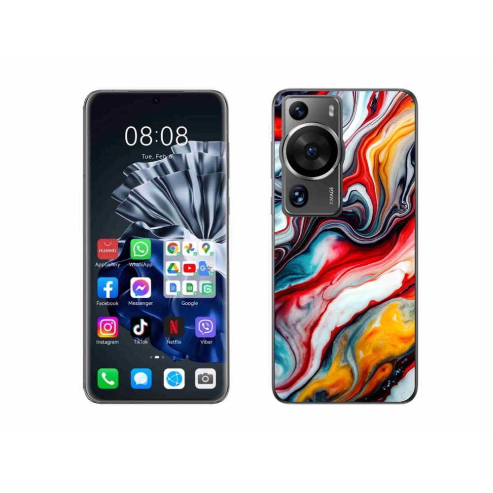 Gelový kryt mmCase na Huawei P60 Pro - abstraktní motiv 35
