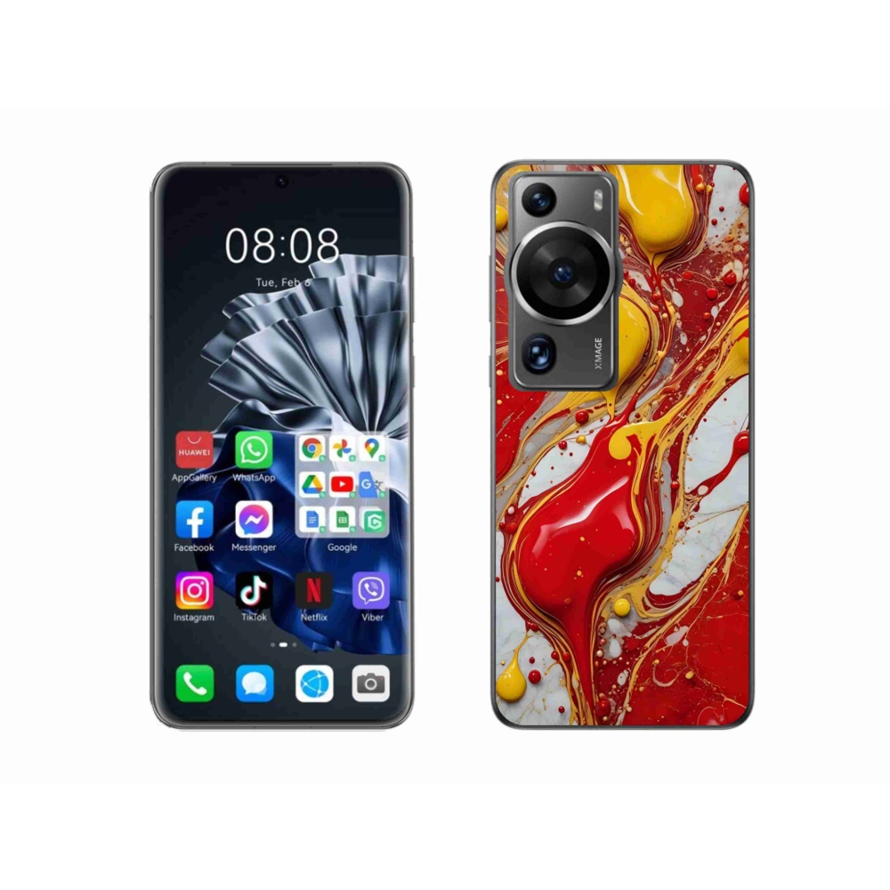 Gelový kryt mmCase na Huawei P60 Pro - abstraktní motiv 42