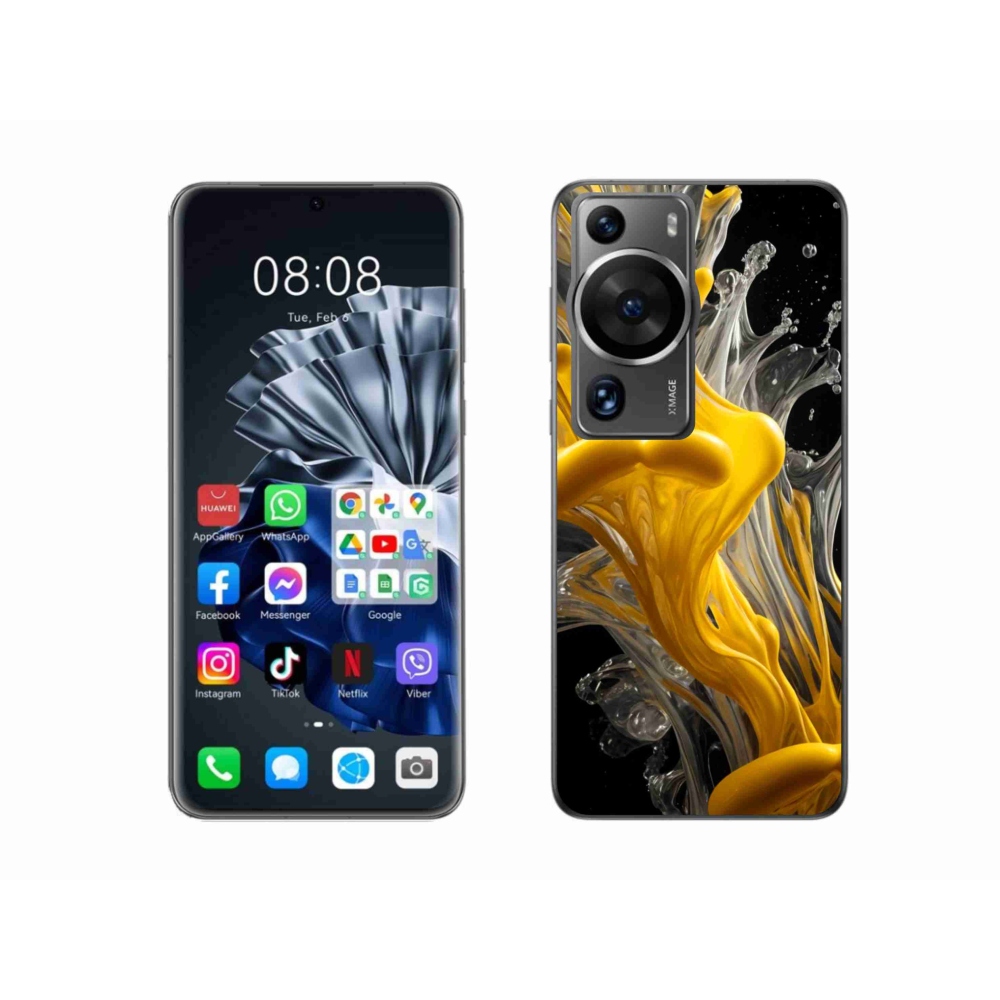 Gelový kryt mmCase na Huawei P60 Pro - abstraktní motiv 48