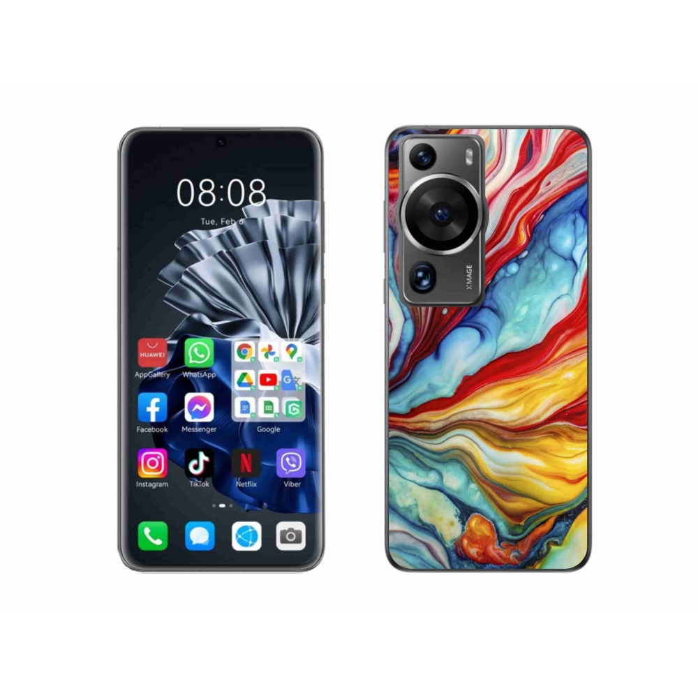 Gelový kryt mmCase na Huawei P60 Pro - abstraktní motiv 58