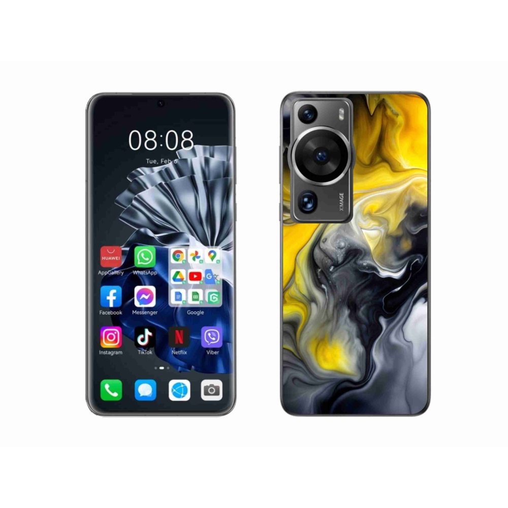 Gelový kryt mmCase na Huawei P60 Pro - abstraktní motiv 60