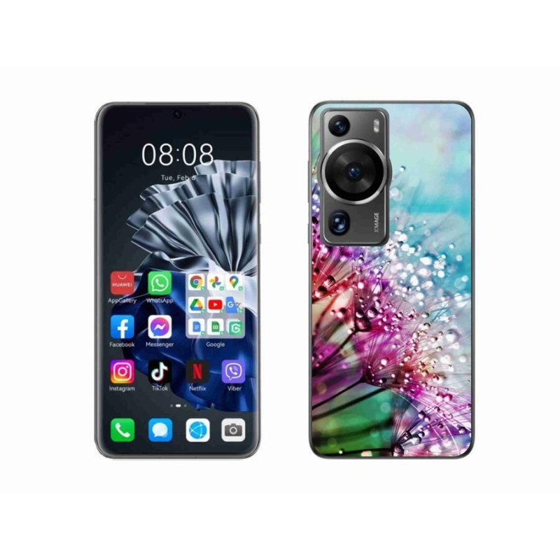 Gelový kryt mmCase na Huawei P60 Pro - barevné květy