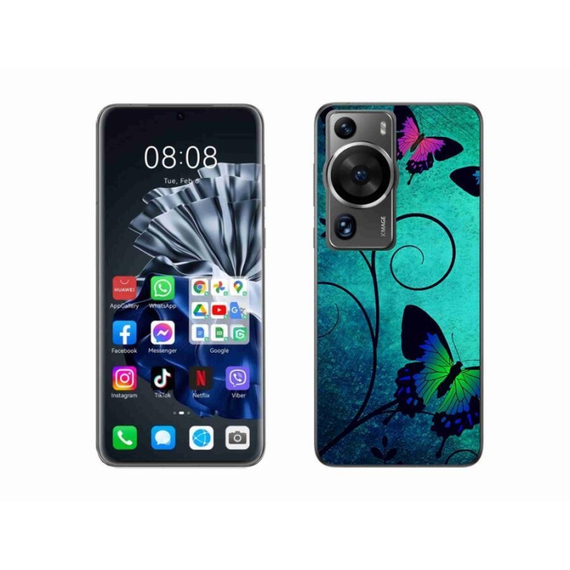 Gelový kryt mmCase na Huawei P60 Pro - barevní motýli