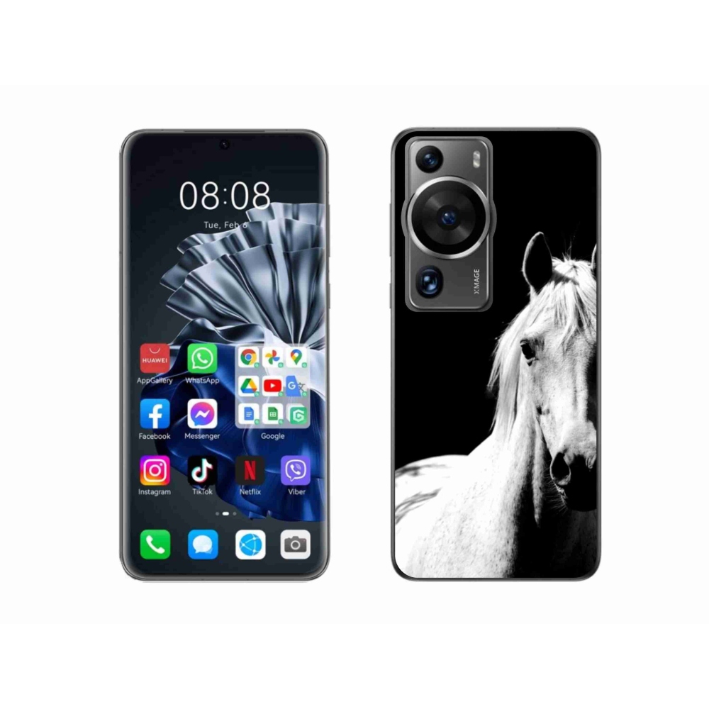 Gelový kryt mmCase na Huawei P60 Pro - bílý kůň 5