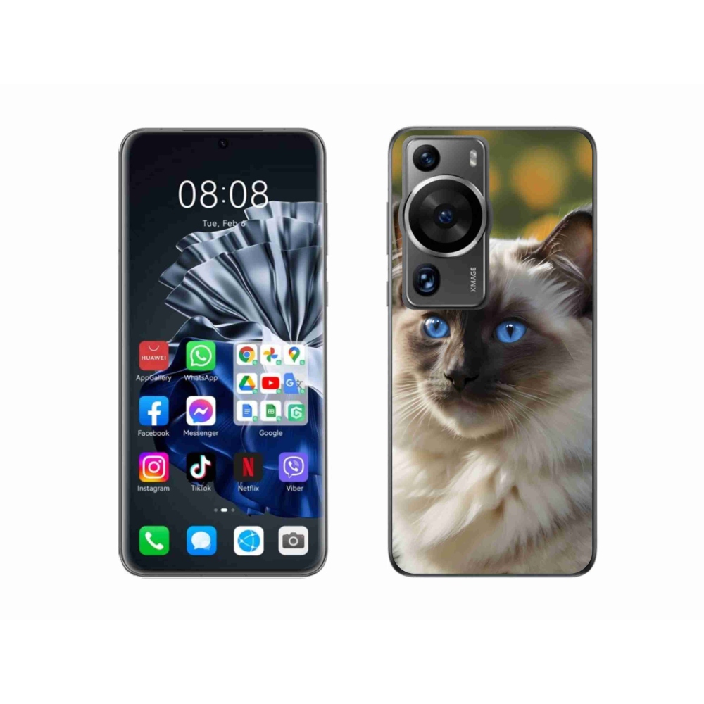 Gelový kryt mmCase na Huawei P60 Pro - bílý ragdoll