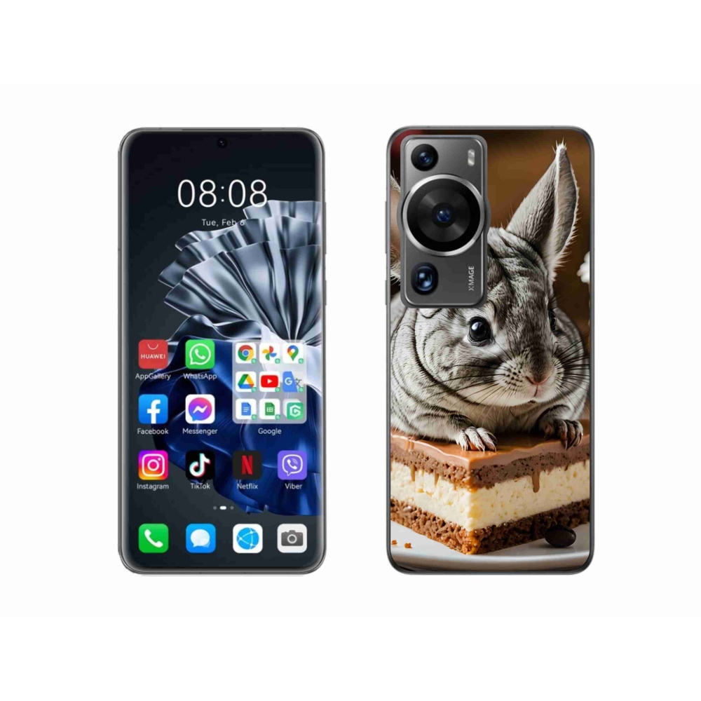 Gelový kryt mmCase na Huawei P60 Pro - činčila