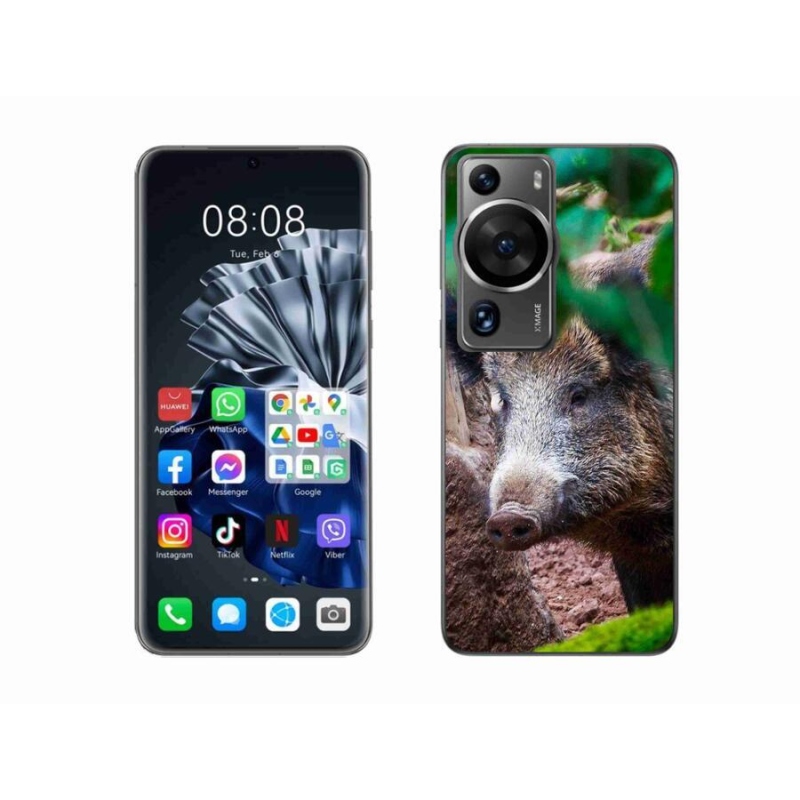 Gelový kryt mmCase na Huawei P60 Pro - divoké prase