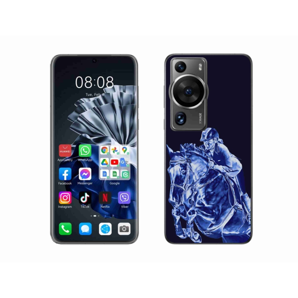 Gelový kryt mmCase na Huawei P60 Pro - dostihový kůň
